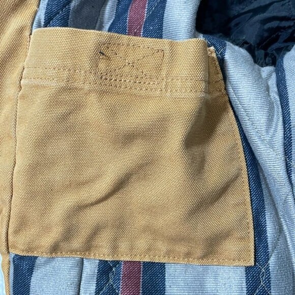 Women’s Carhartt Utility Barn Coat Lined Fleece Collar Tan Size Small (4-6) - Picture 8 of 16